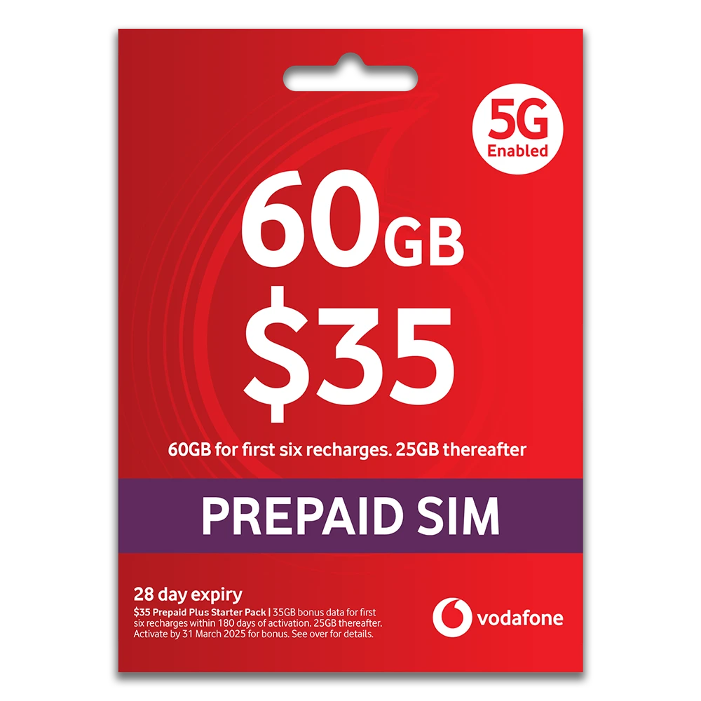 Vodafone $35 Prepaid Plus Starter Pack