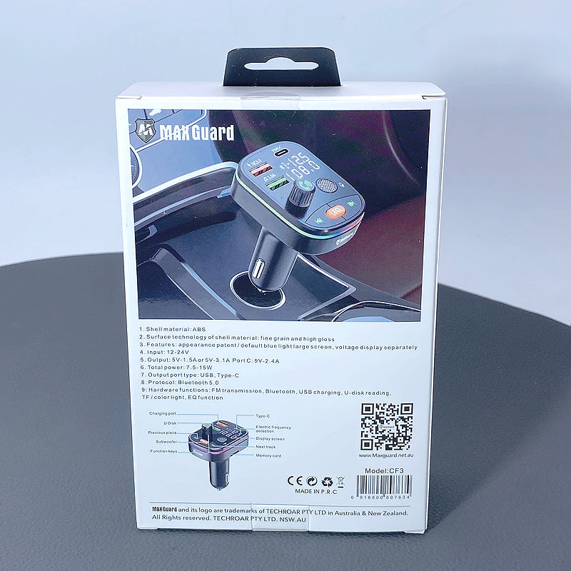 Maxguard PD 20W wireless FM car charger CF3