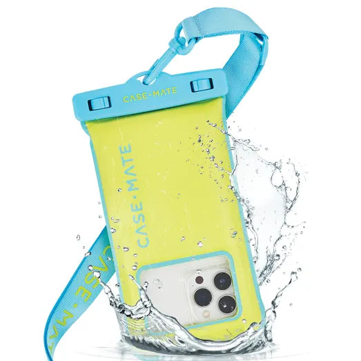 Case-Mate Waterproof Floating Pouch Universal - Lime/Blue