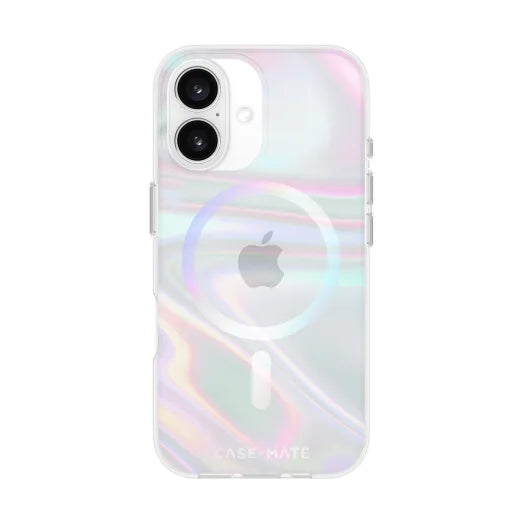 Case-Mate Soap Bubble MagSafe Case For iPhone 16 - Iridescent