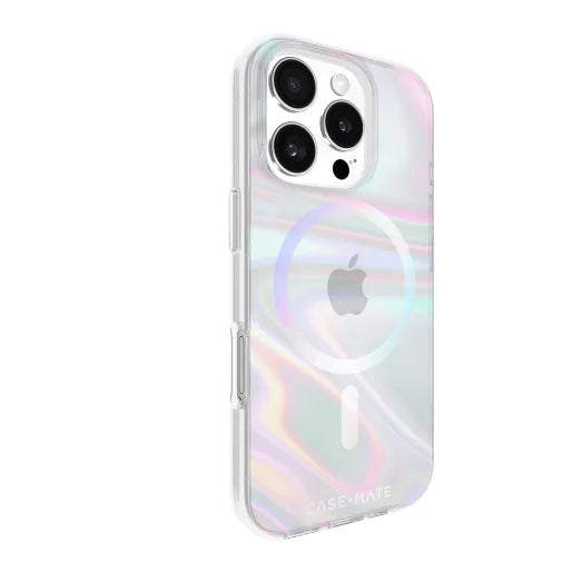 Case-Mate Soap Bubble MagSafe Case For iPhone 16 Pro - Iridescent