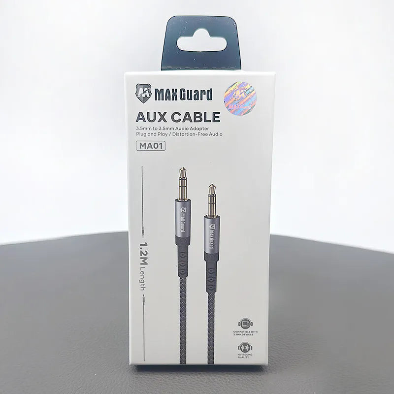 Maxguard 1.2m Plus and Play Aux 3.5mm Cable MA01