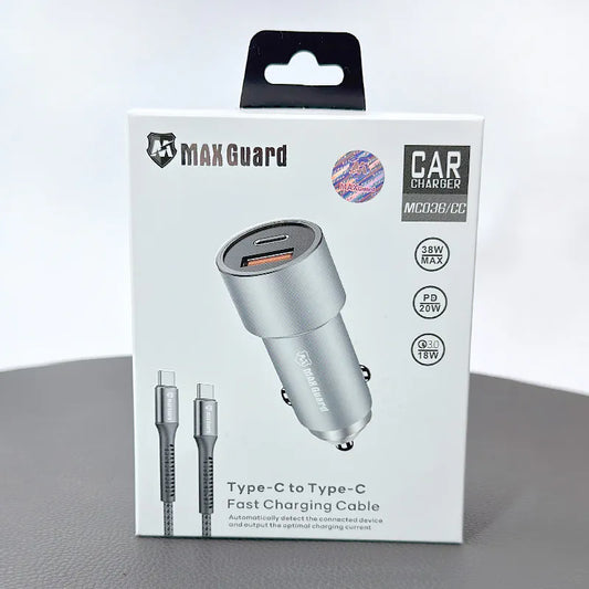 Maxguard PD Type-C to Type-C Car Charger MC036CC