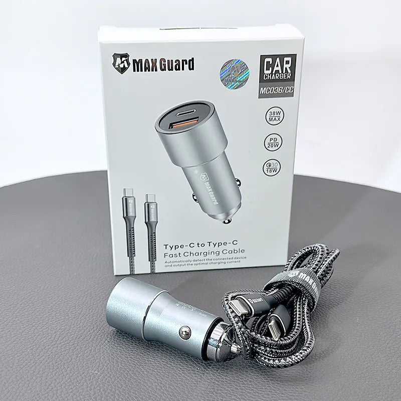 Maxguard PD Type-C to Type-C Car Charger MC036CC