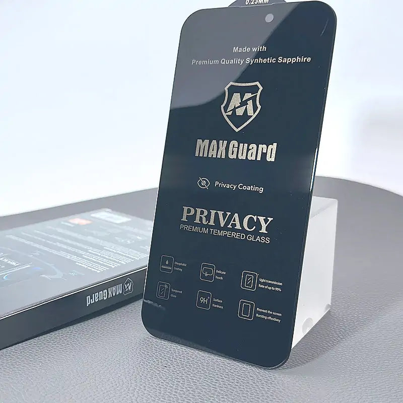 Maxguard privacy 0.23mm premium glass screen protector (Synthetic Sapphire)