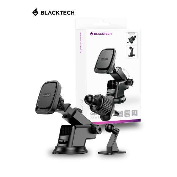 BLACKTECH  Super Magnetic All in 1 Car Holder - Black