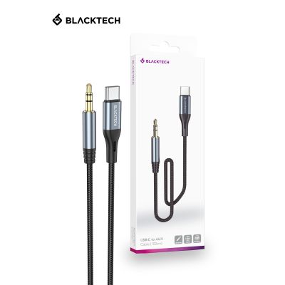 BLACKTECH BL-DUP03C USB-C to AUX Braided Super Tough Cable 1M