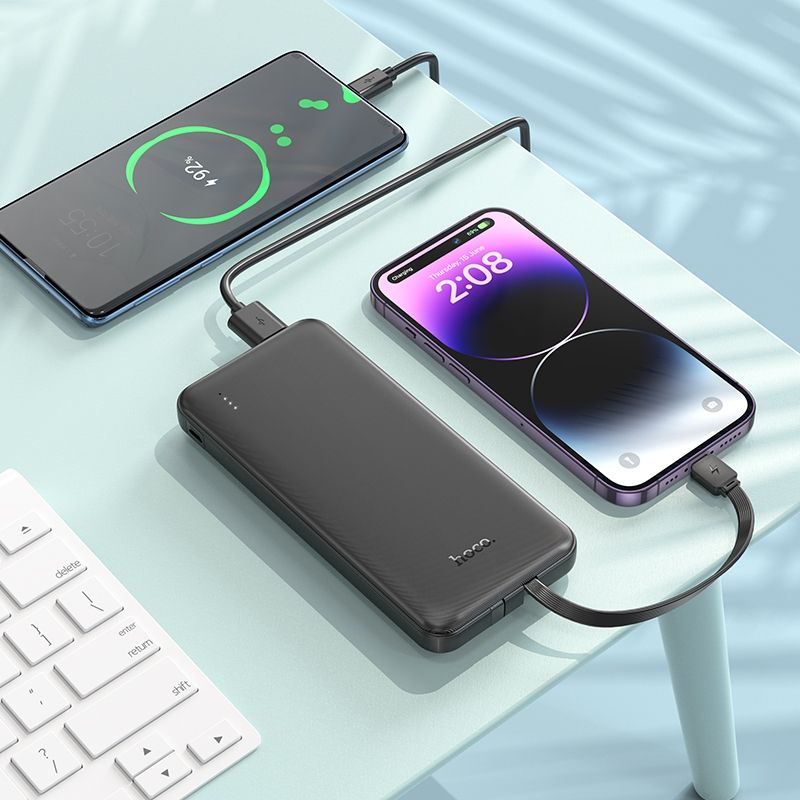 Hoco J118 10000mAh With Built In Charging Cable