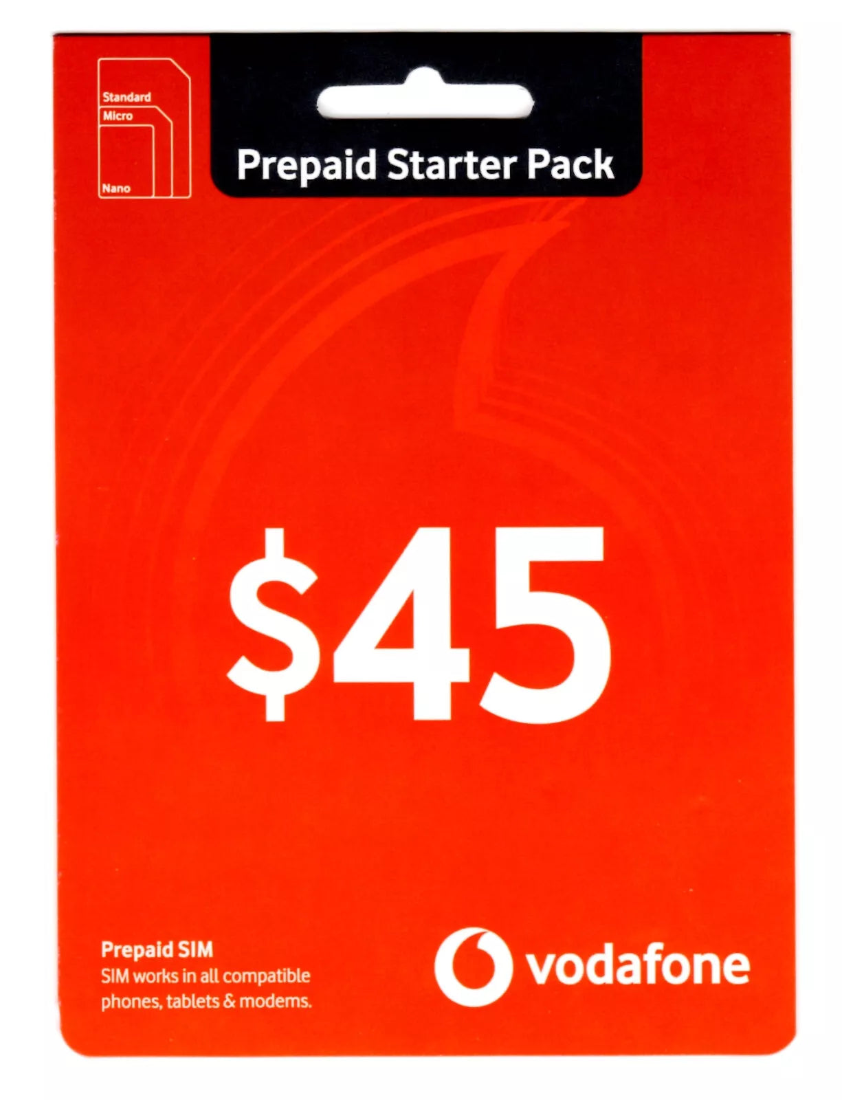 Vodafone $45 Prepaid