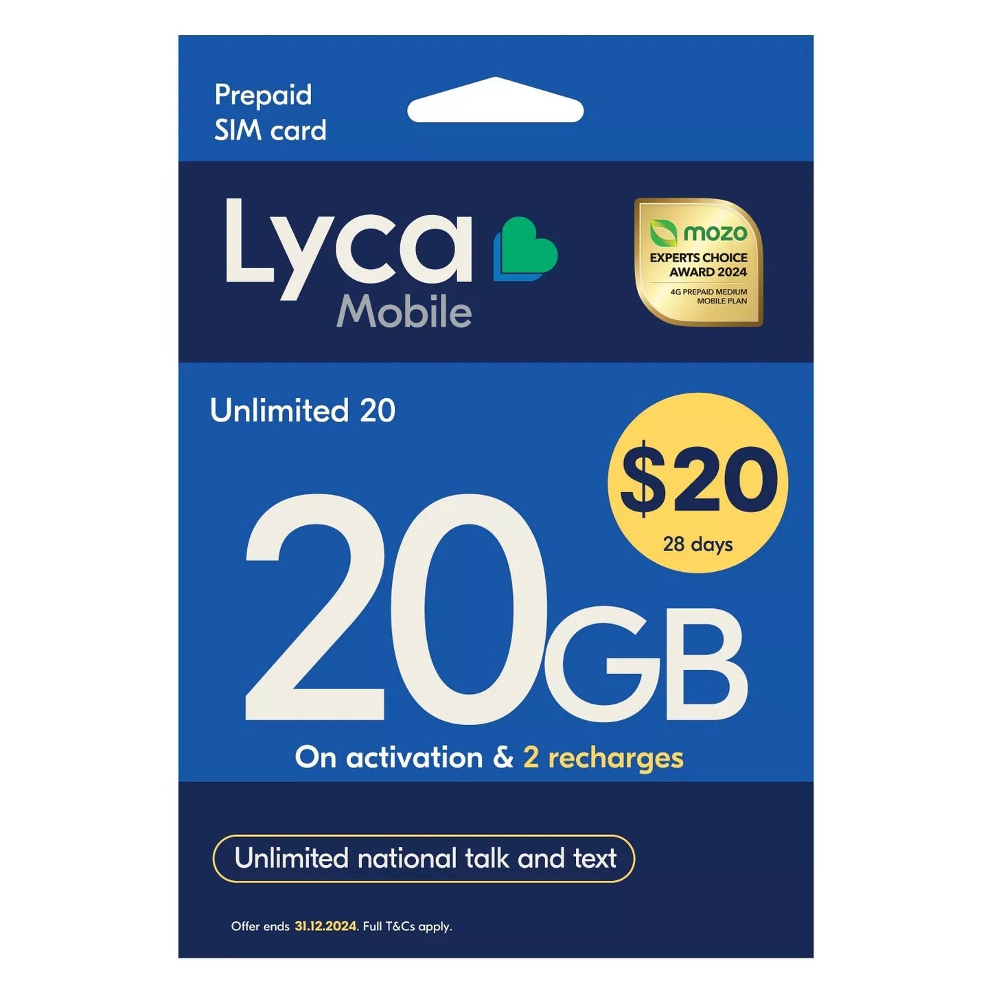 Lyca Unlimited $20